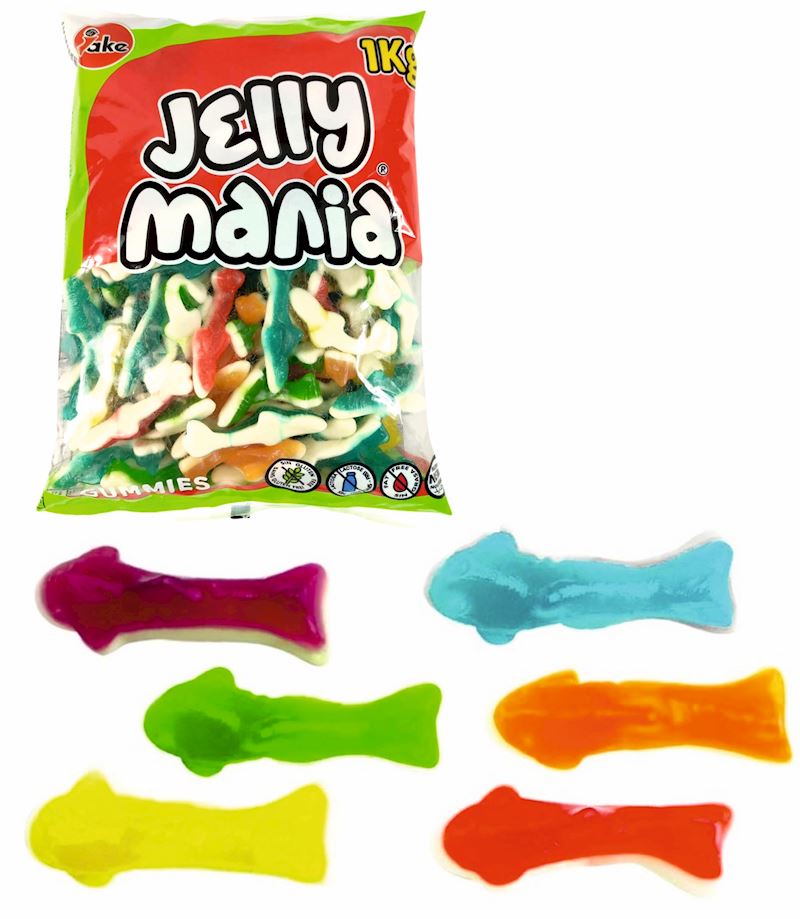 Jake Jellymania Sharks halal 1 kg/133 Stk. im Beutel