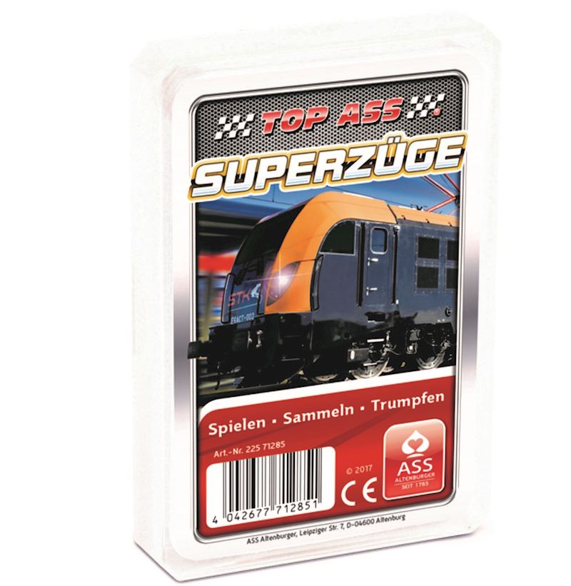 Quartett Superzüge TOP ASS 32 Karten