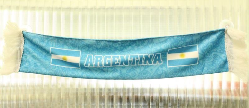 Autofahne Argentinien mit Saugnäpfen 9x50 cm