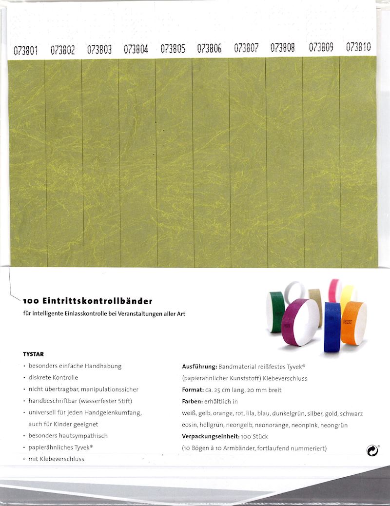 Identkontroller Tystar gold 100 Stk. im Blister