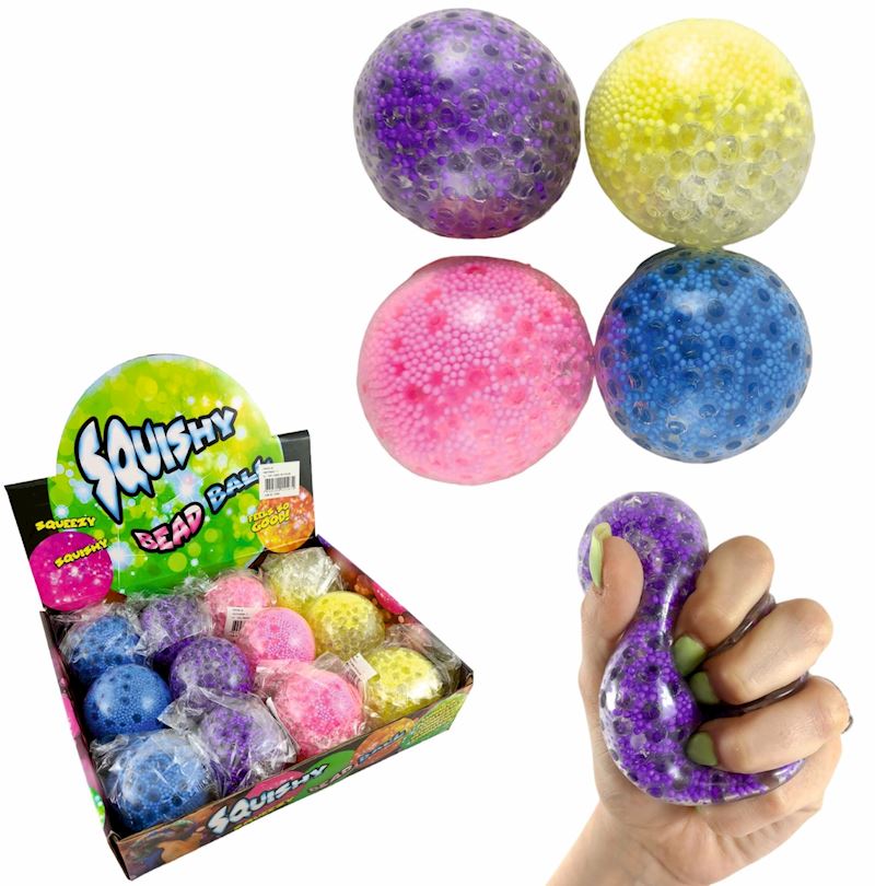 Quetschball 7 cm 4 Farben mit Leuchteffekt