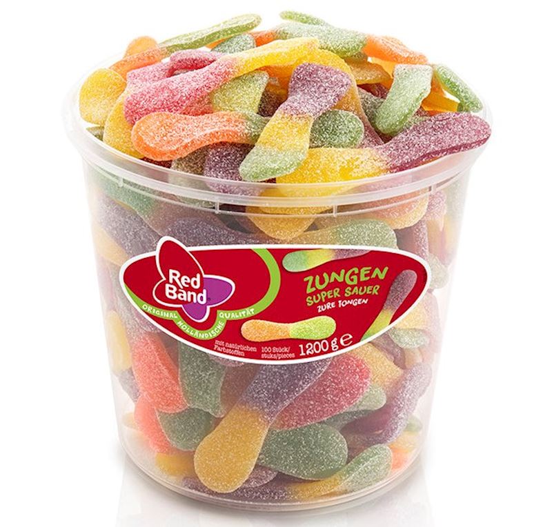 Red Band Zungen super sauer 1200 g per Dose 100 Stk.