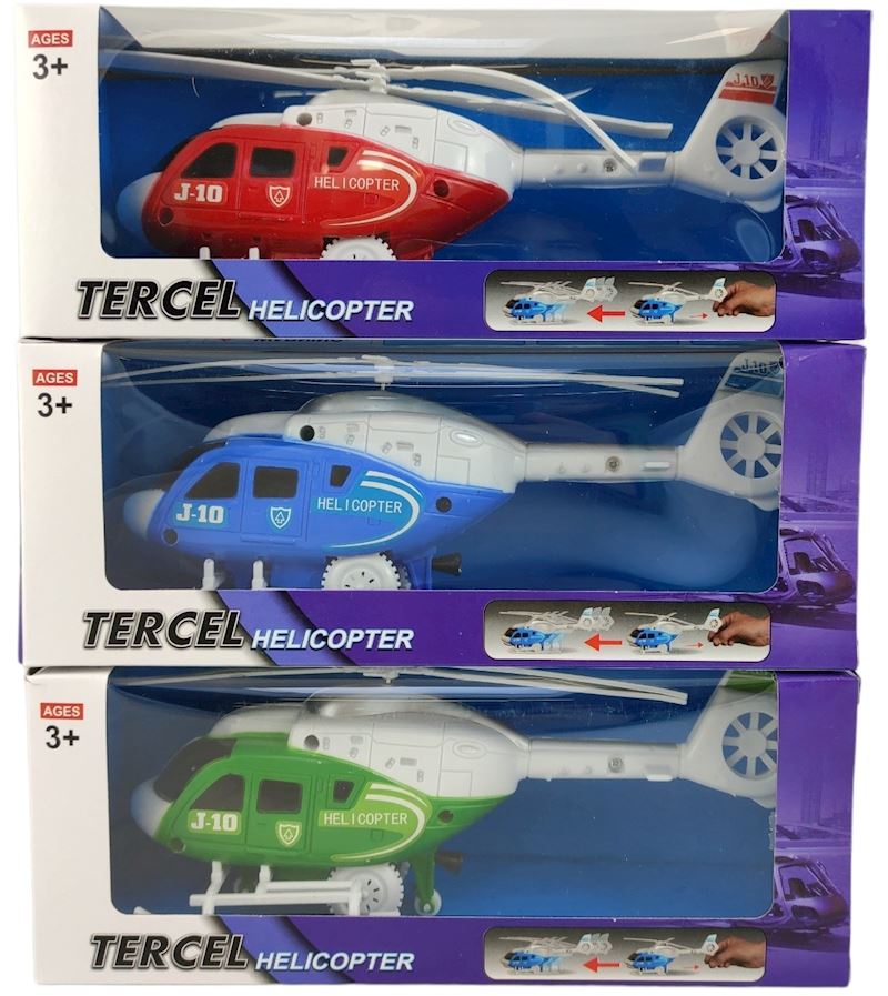 Helikopter zum Aufziehen Tercel 3 Farben 22cm