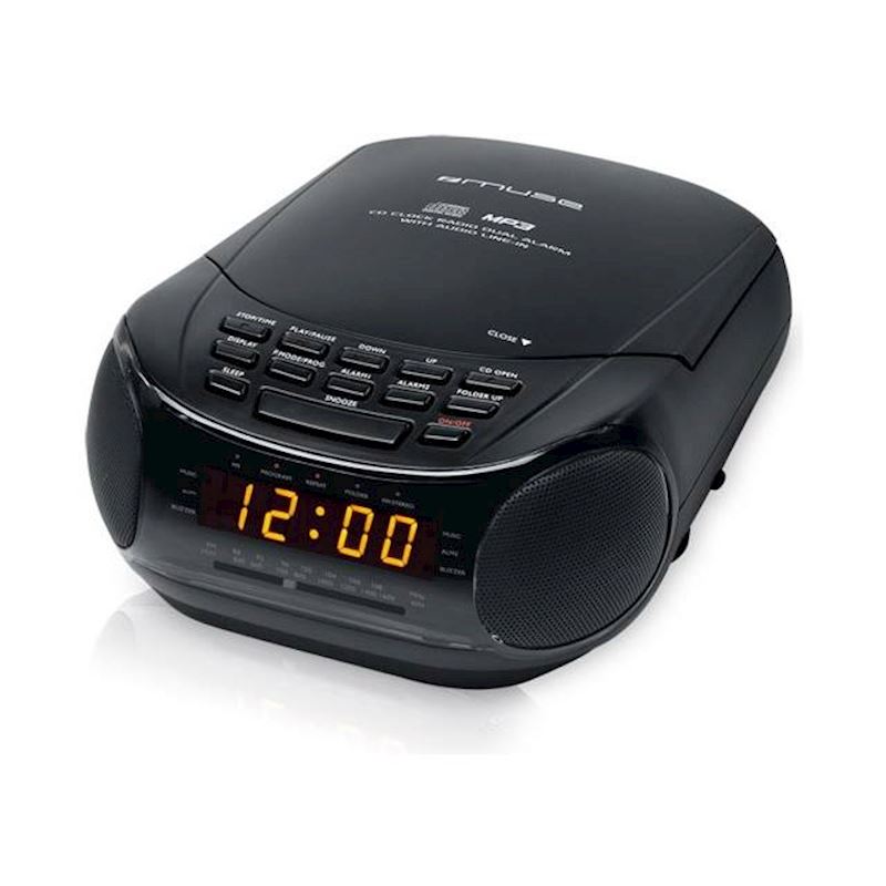 MUSE Radiowecker CD-Player mit MP3 M-125 CRB