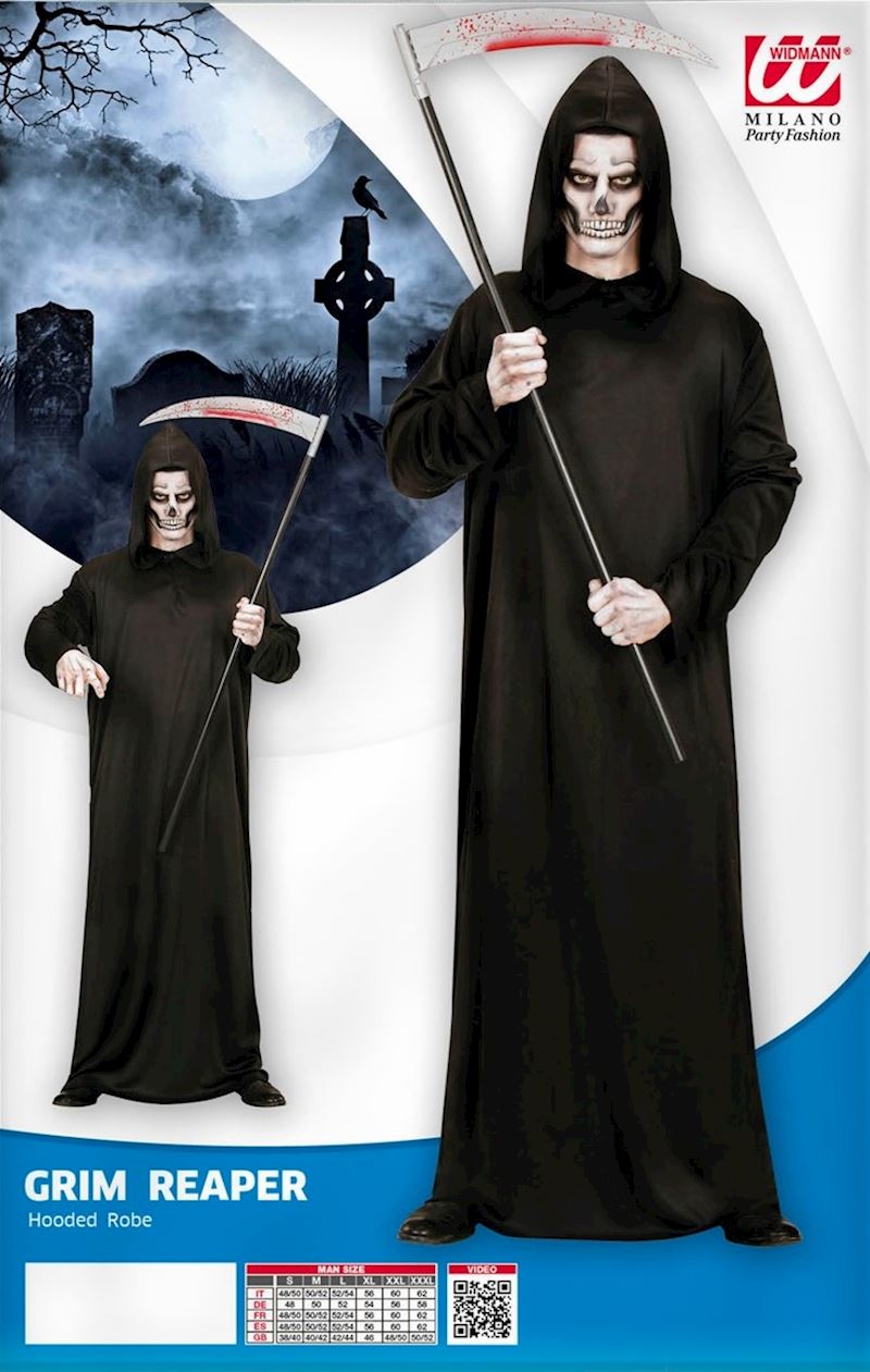 Costume Faucheur taille XXL tunique à capuche