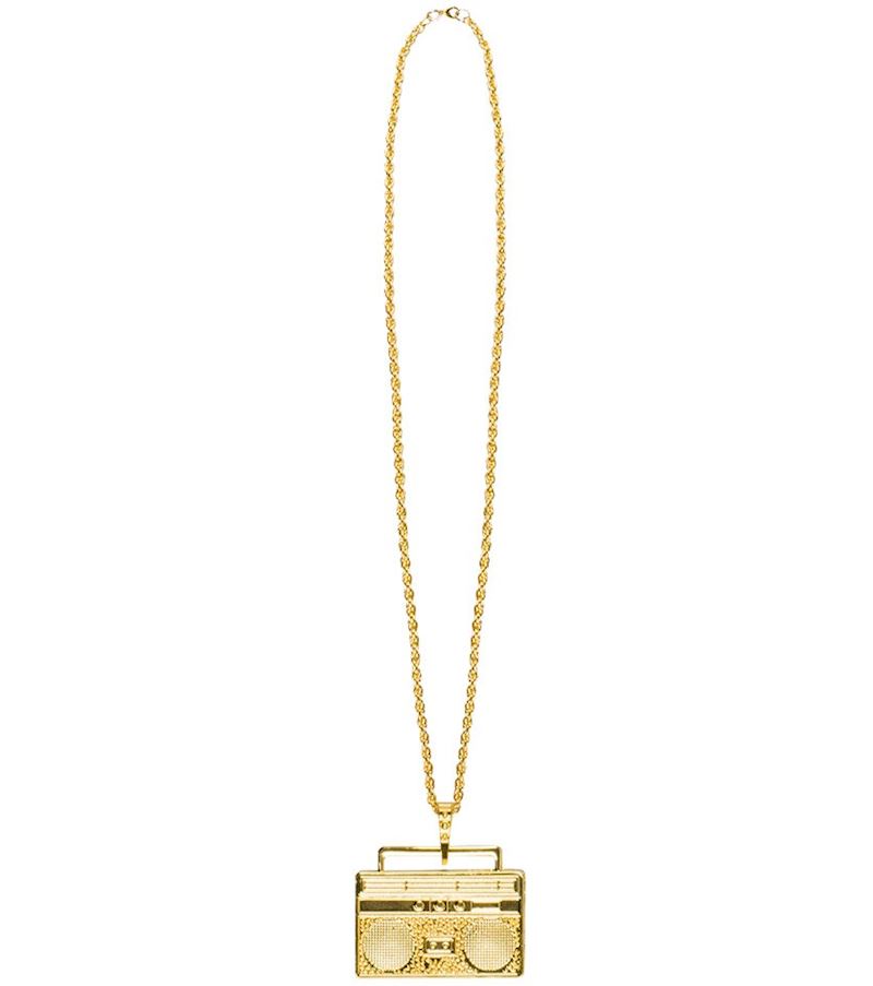 Collier ghetto blaster d'or 