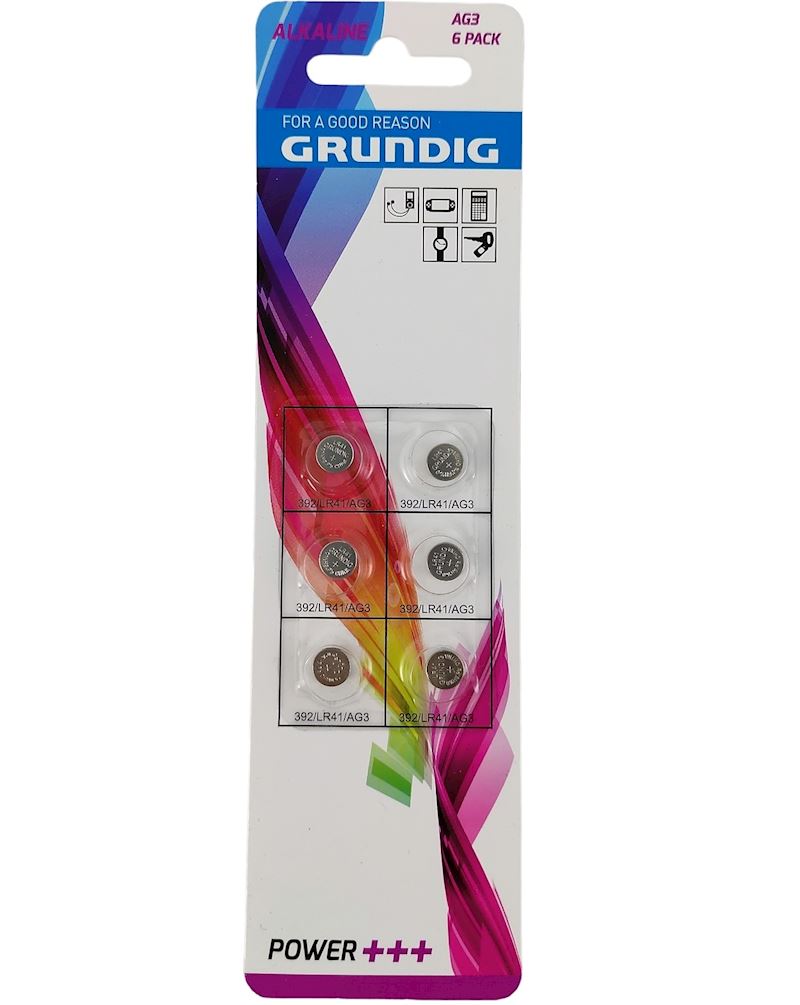 Batterien Knopf AG3 Blister mit 6 Batterien