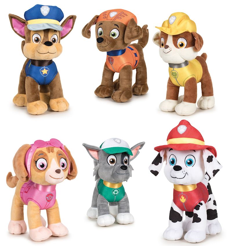Plüsch Paw Patrol Classic 6-fach sort. 19 cm