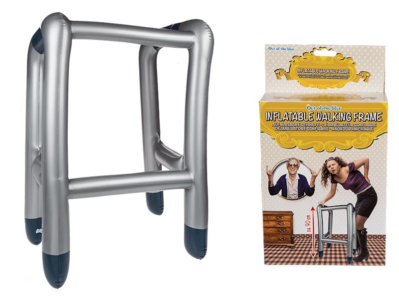 Aufblasbare Gehhhilfe grau 90cm