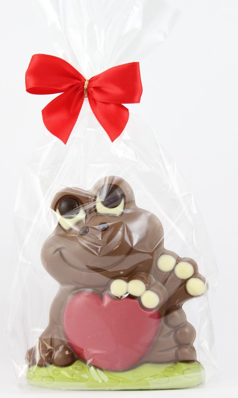 Grenouille chocolat avec coeur 135 g