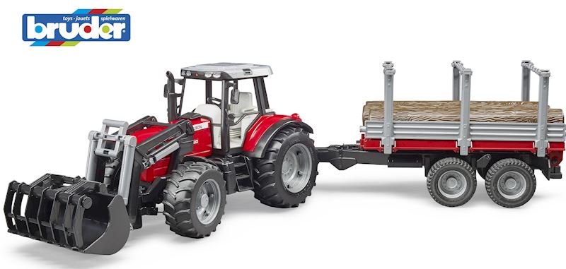 BRUDER Massey Ferguson 7480 mit Frontlader und