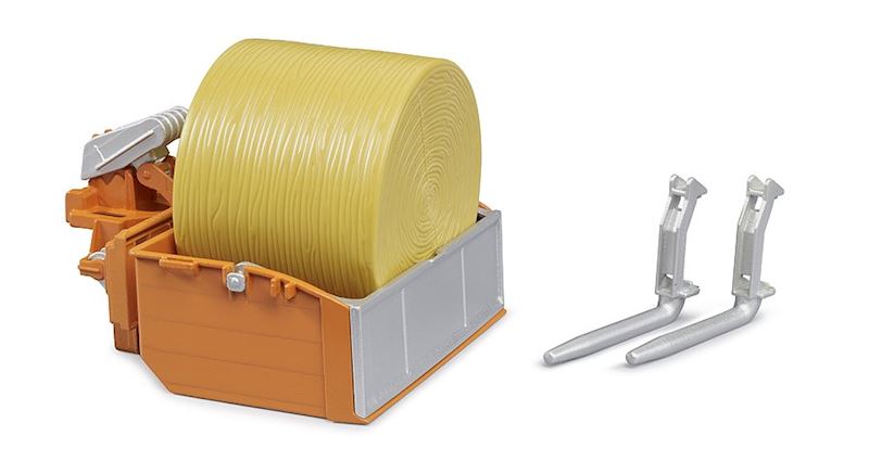 BRUDER Zubehör Traktor- Ladekasten mit Gabeln und