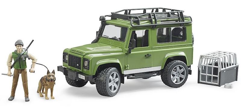 BRUDER Land Rover Defender Station Wagon mit Förster