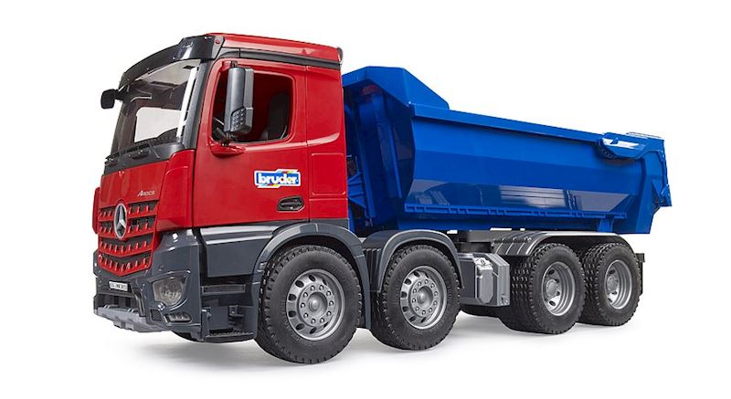 BRUDER MB Arocs Halfpipe Kipp LKW