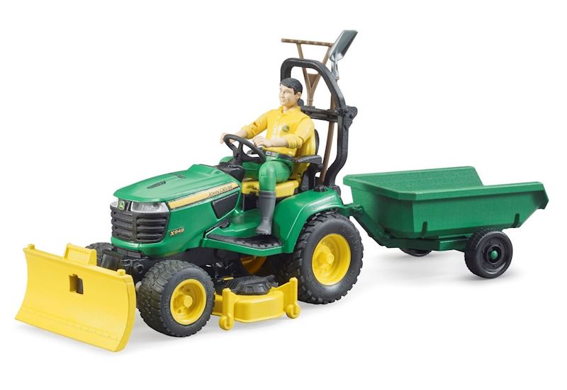 BRUDER bworld John Deere Aufsitzrasenmäher