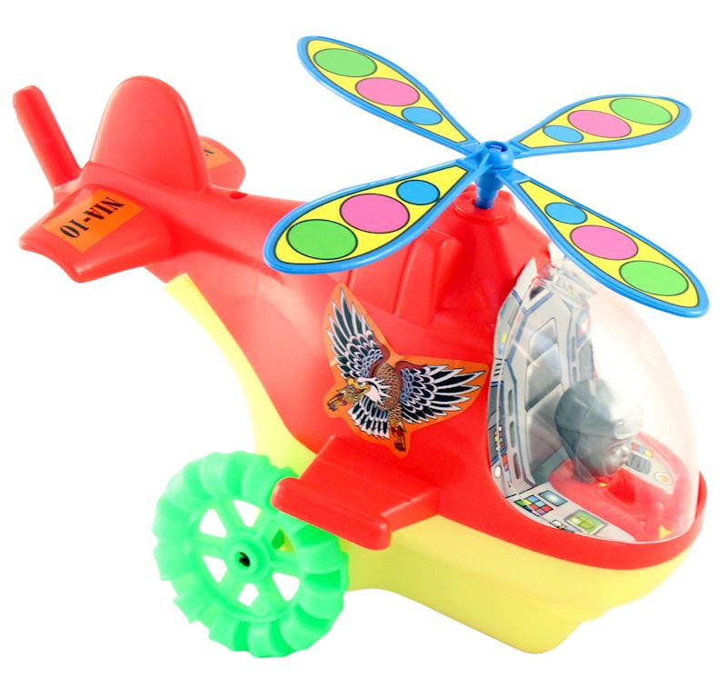 Stossfigur Helikopter mit Stab dick ohne Bonbons
