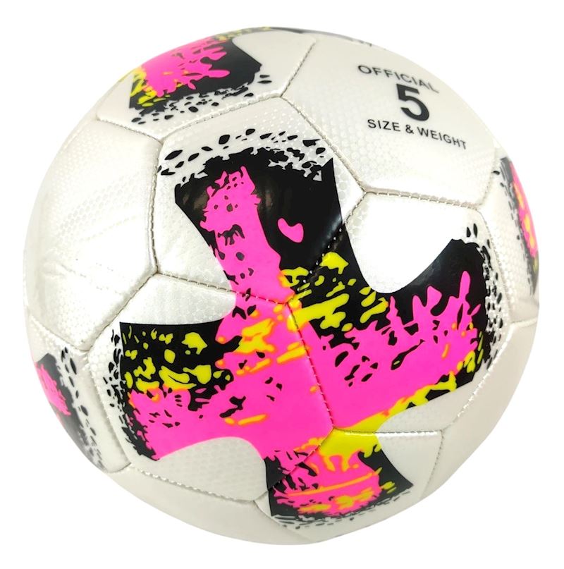 Fussball weiss/bunt Grösse 5
