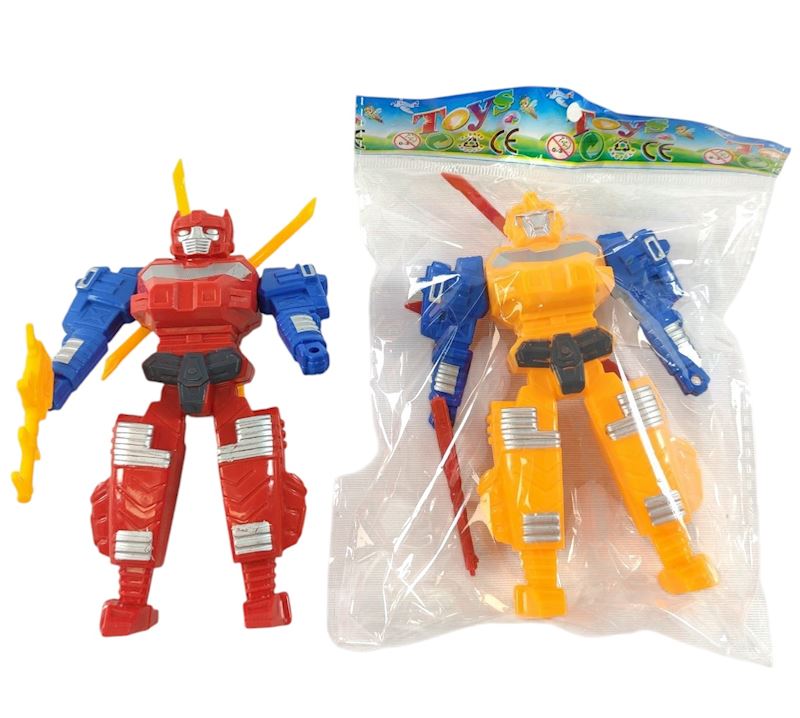 Transformierter Roboter 12 cm div. Farben