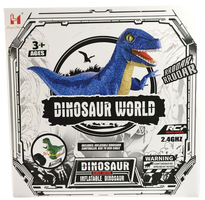 Ferngesteuerter aufblasbarer Dino 125x90 cm 2 Farben