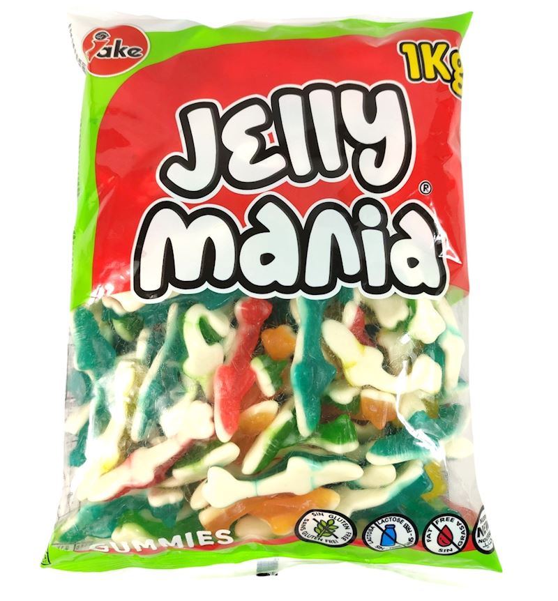 Jake Jellymania Sharks 1 kg/133 Stk. im Beutel