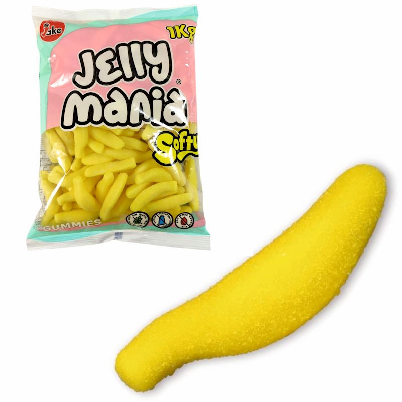 Jellymania Sugared Bananas halal 1 kg/143 Stk. im Beutel