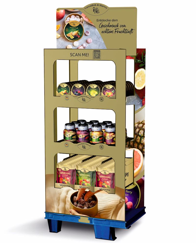 Pop-up Display 3 Lagen Cavendish & Harvey 140x58x38