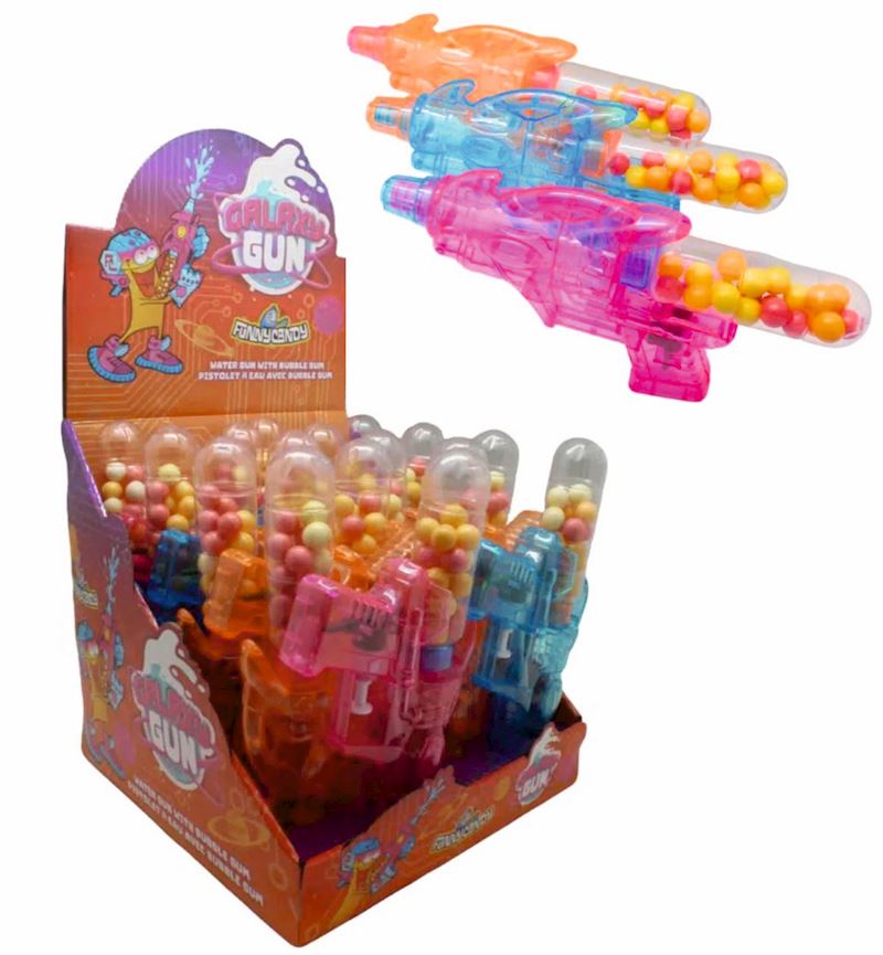 FunnyCandy Galaxy Watergun mit 20 g Kaugummi