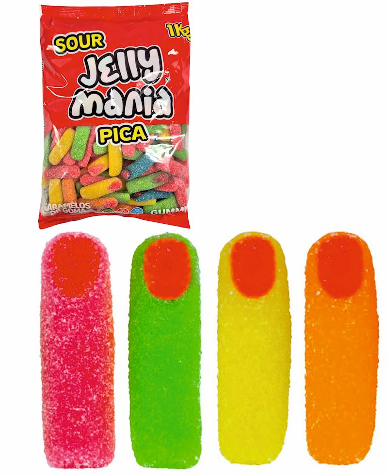Jake Jellymania Sour Fingers 1 kg/133 Stk. im Beutel
