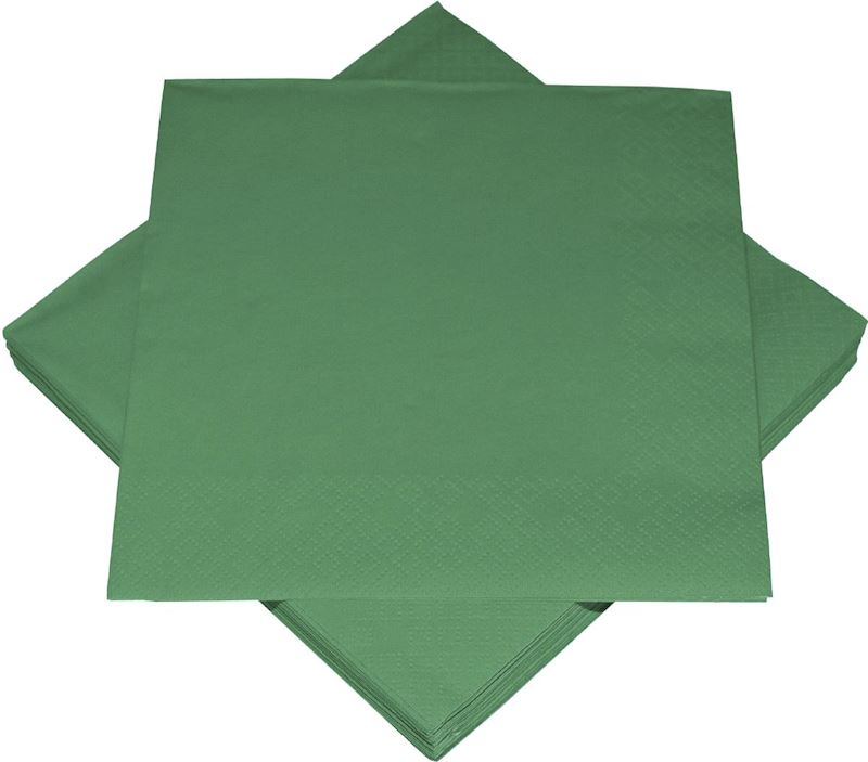 Servietten 20 Stk dunkelgrün 33x33 cm, 3-lagig