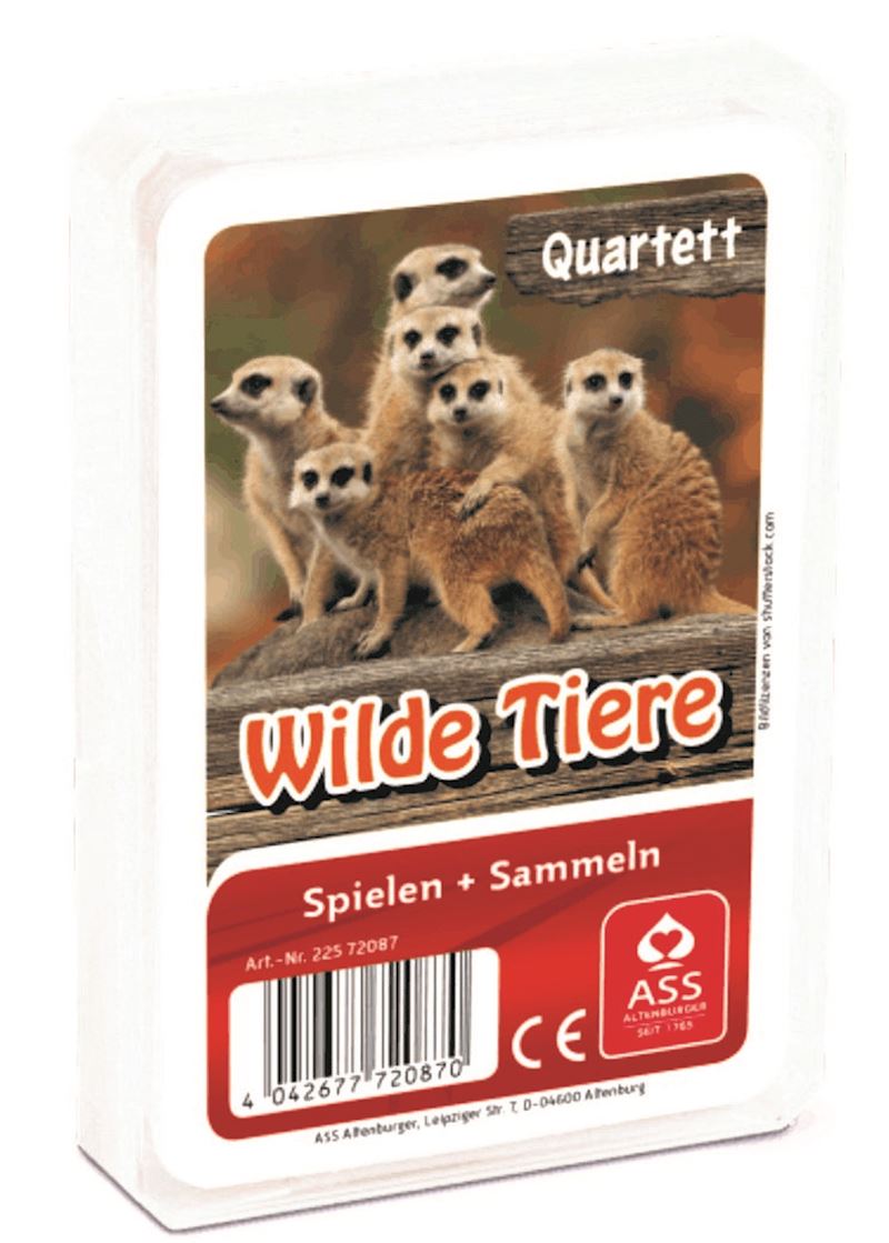 Quartett Wilde Tiere TOP ASS 32 Karten
