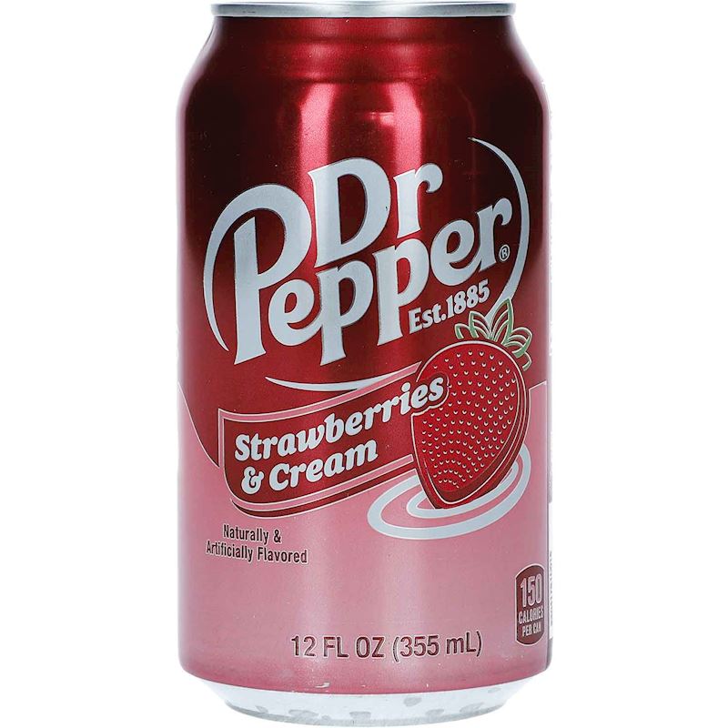 Dr. Pepper Strawberries&Cream Koffeinhaltige Limonade 355 ml