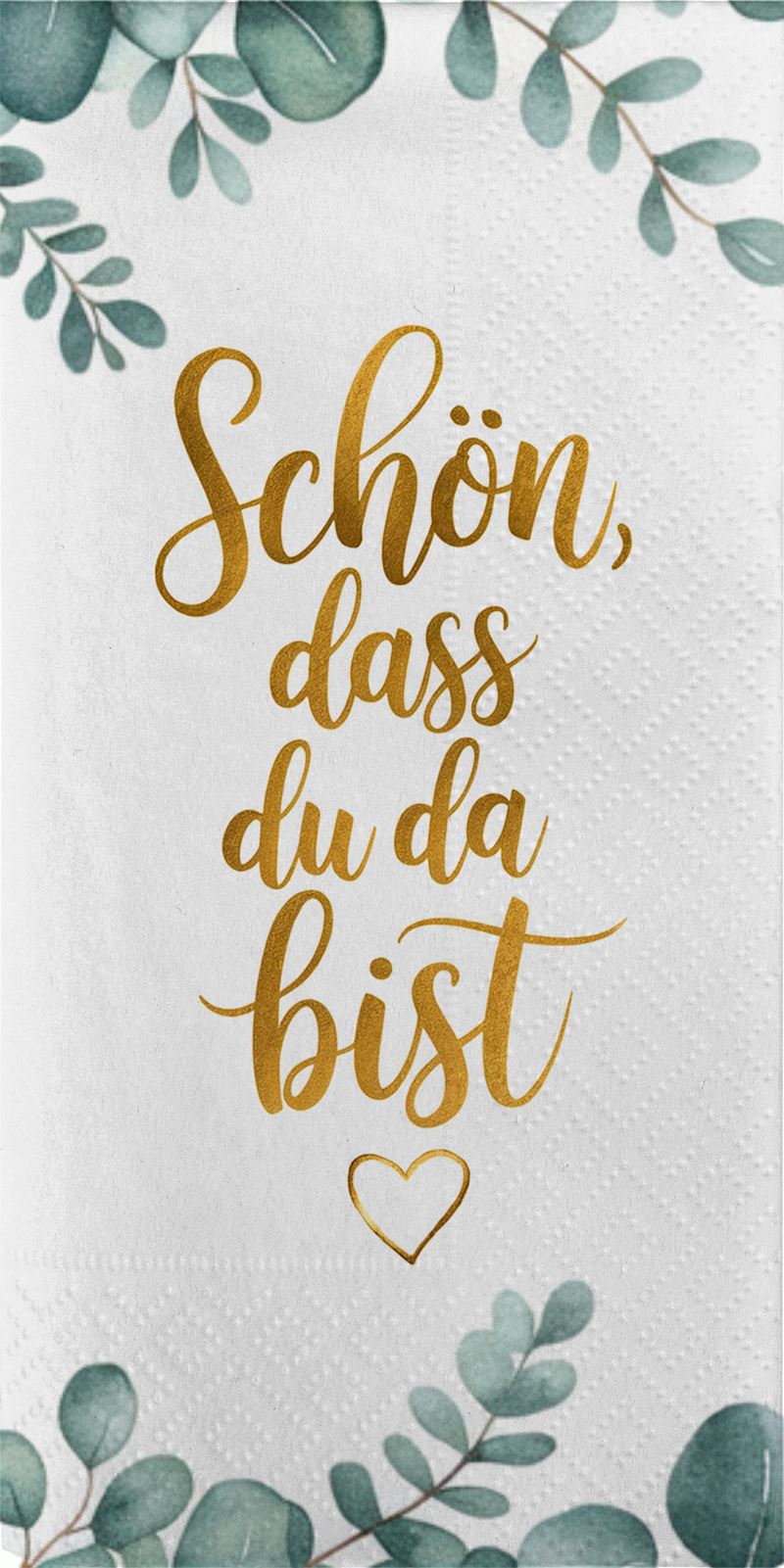 Buffetservietten Schön, dass du da bist 16 Stk. 33x33 cm