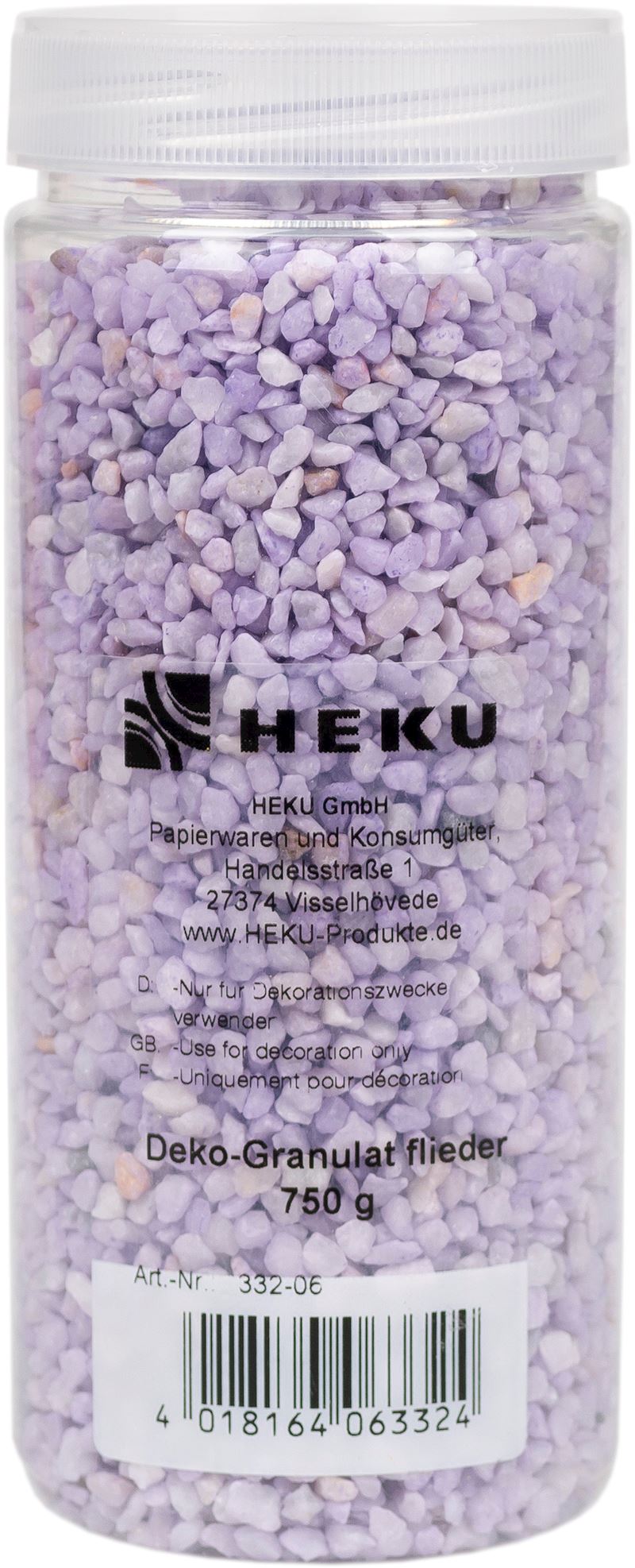 Deko-Granulat in Dose 2-3mm, 750g, flieder