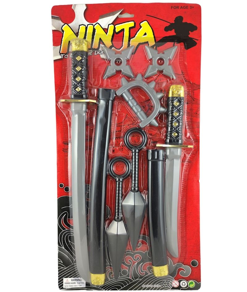 Waffenset Ninja 9-teilig 
