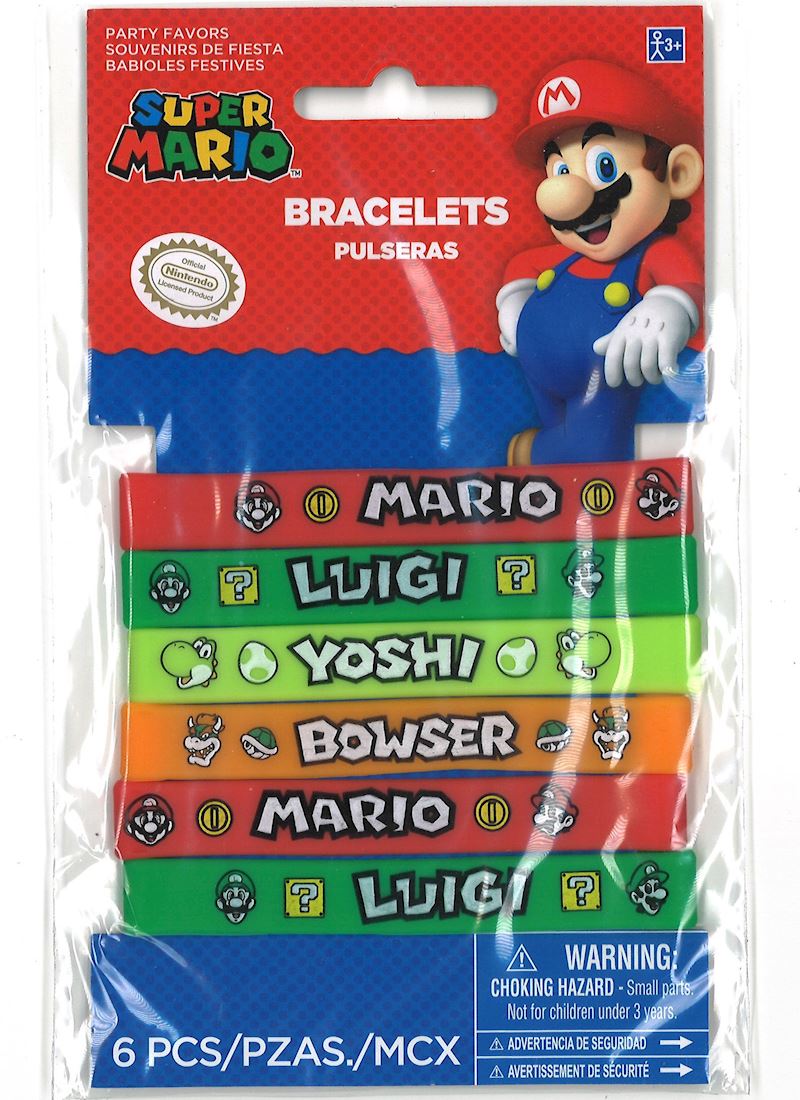Armbänder Super Mario 6 Stck. Gummibänder