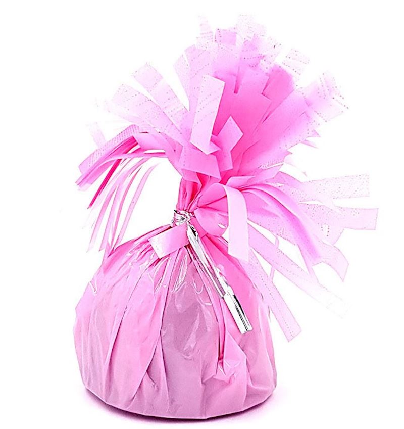 Ballongewicht 170 g rosa mit Folie, Babyrosa