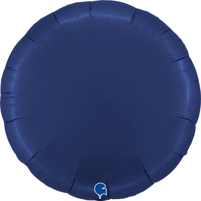 Ballon alum. satin Navy Blue 91 cm emballé individuellement