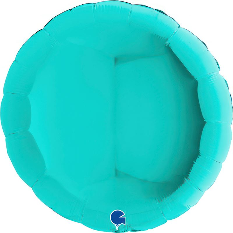 Ballon alum. Tiffany-bleu 91 cm emballé individuellement