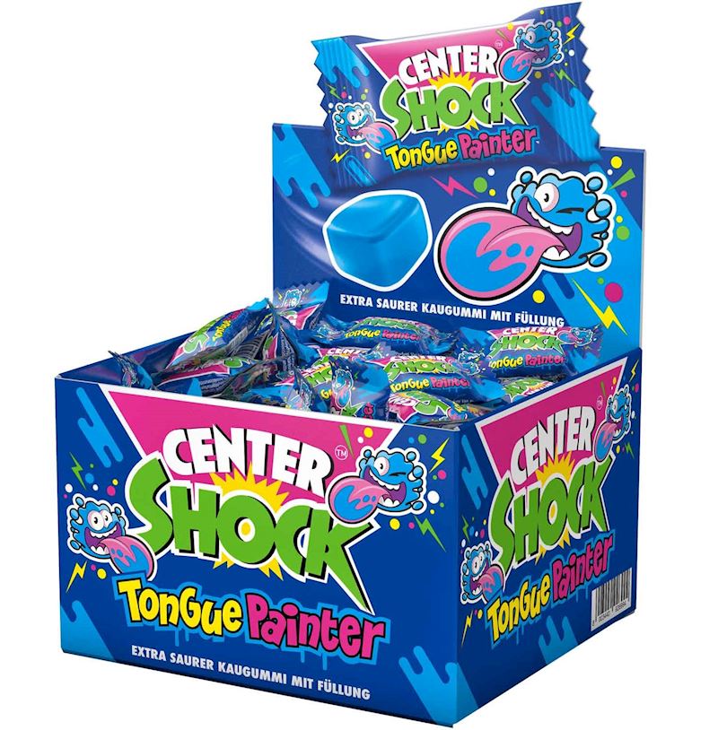 Center Shock Tongue Painter 4 g Chewing-gum extra-acide