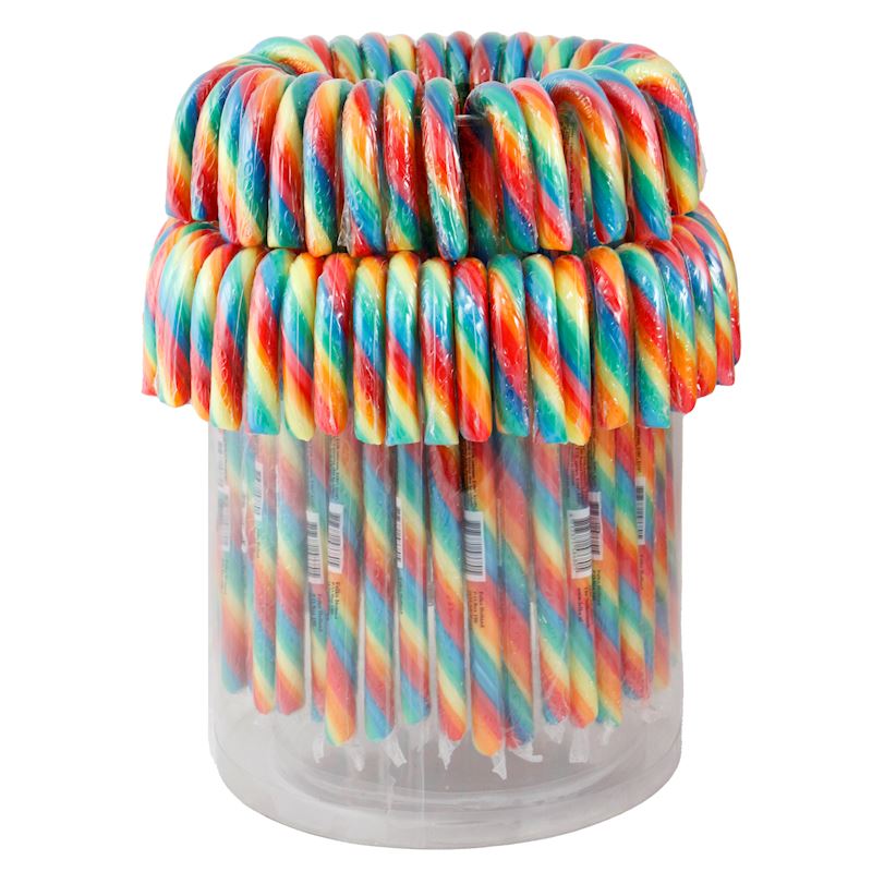 Zuckerstock Candy Canes Big Rainbow 28g / 18cm