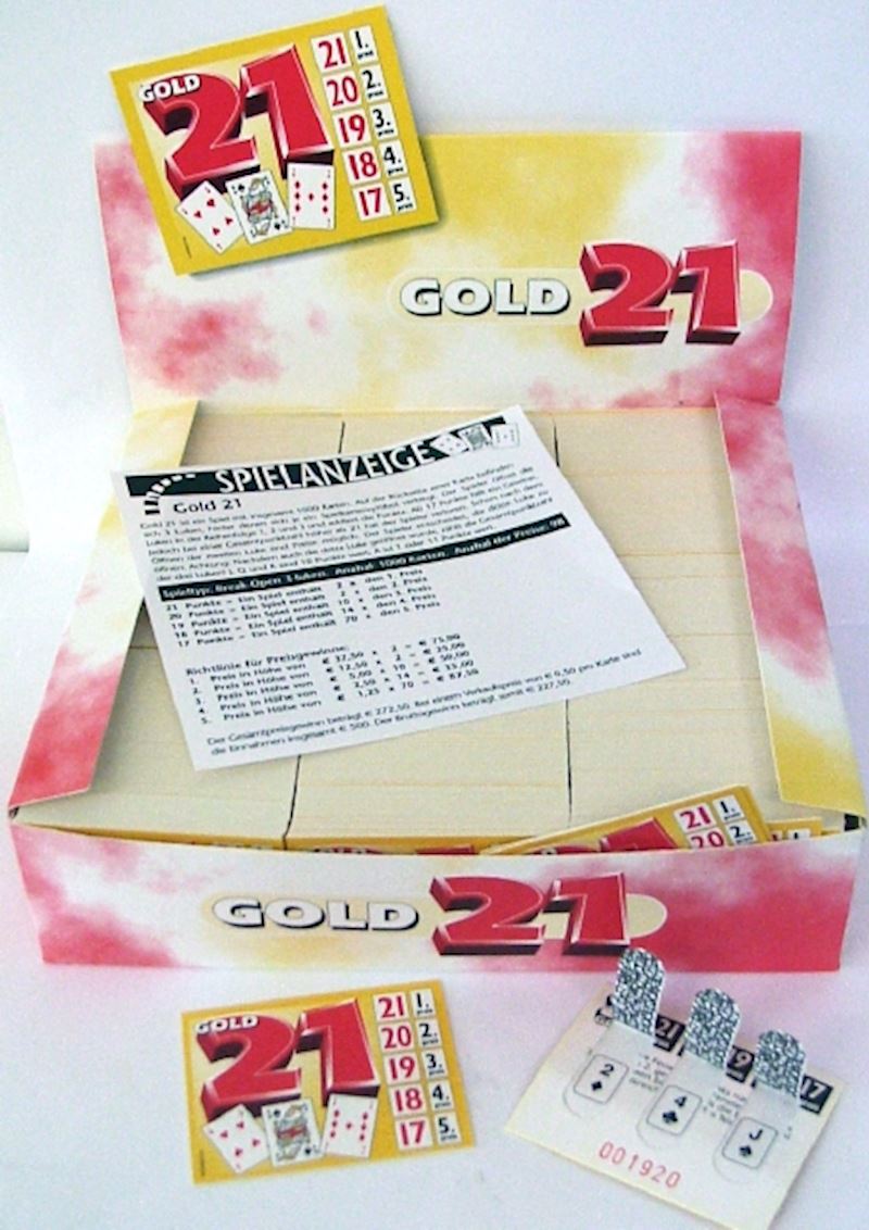 Los Spiel Gold 21 Deutsch Aufreisslos 1000Stk.