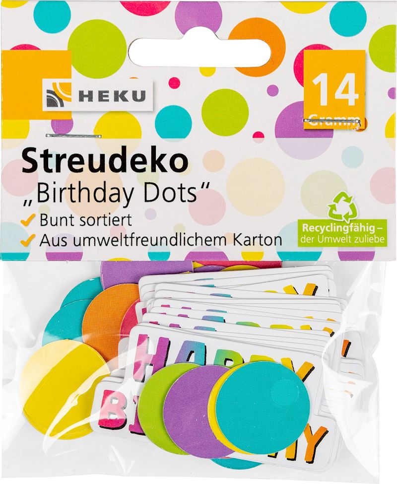 Streudeko Happy Birthday Dots 14 g