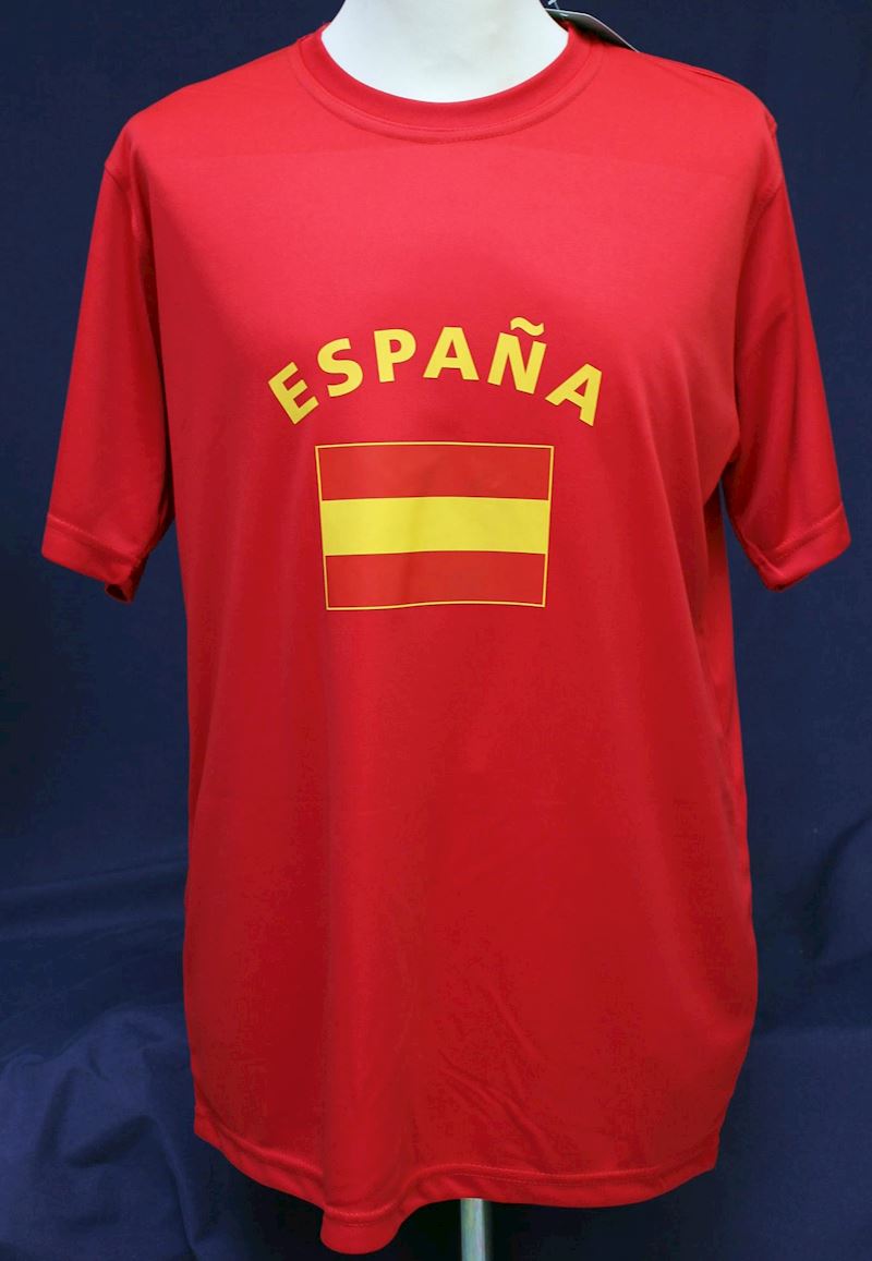T-Shirt Spanien 100% Polyester Grösse S
