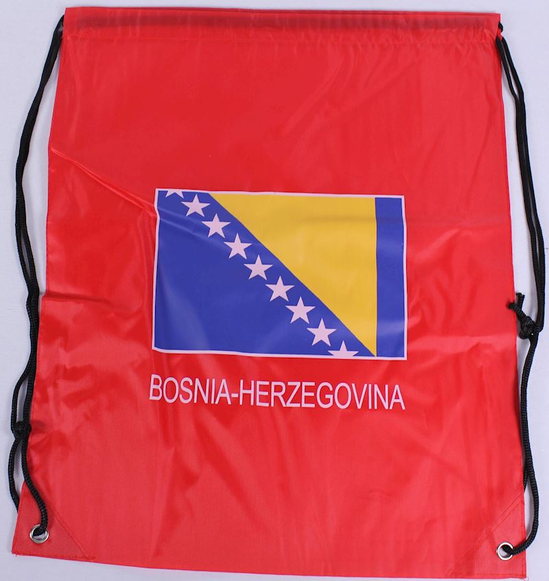 Rucksackbeutel Bosnien- Herzegowina 33x42cm Nylon