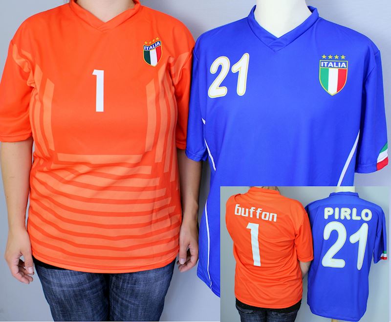 Fussballtrikot Italien Gr. L Farbe und Name nicht wählbar