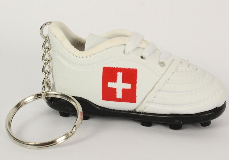 Porte-clés suisse avec mini chaussure