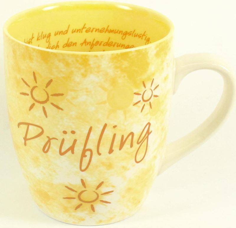 Keramik Tasse gelb 250ml Prüfling