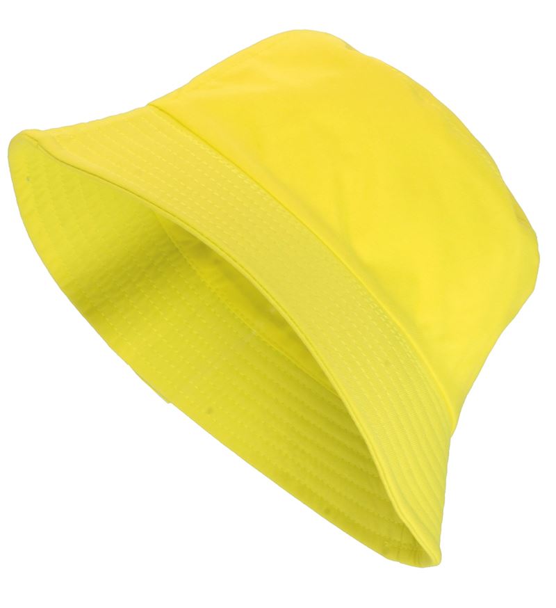 Anglerhut gelb neon Glows under UV Light