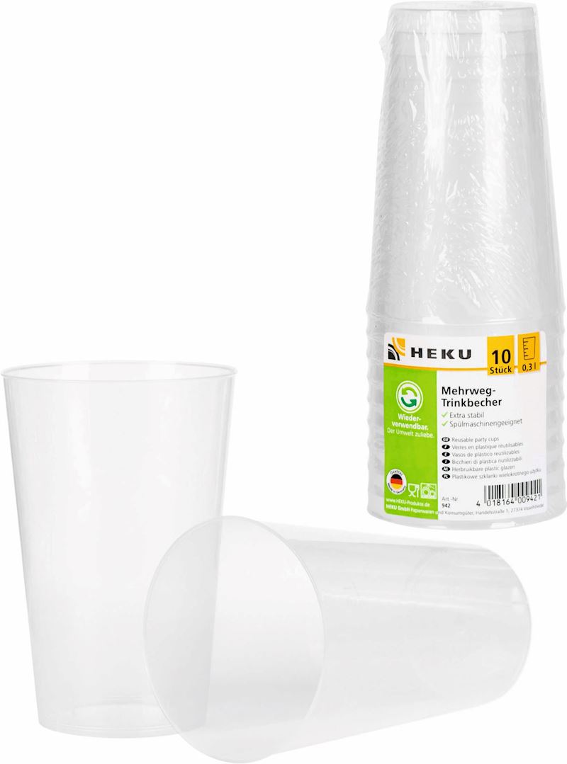 Mehrweg-Trinkbecher 300 ml 10 Stk.