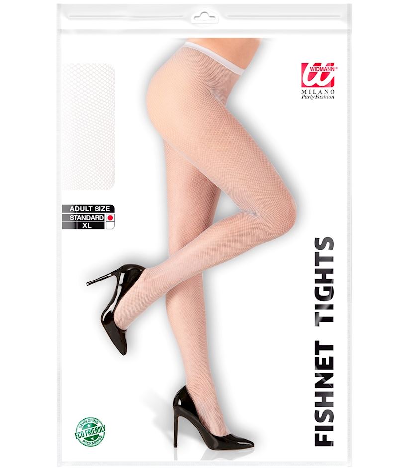 Netzstrumpfhose weiss onesize